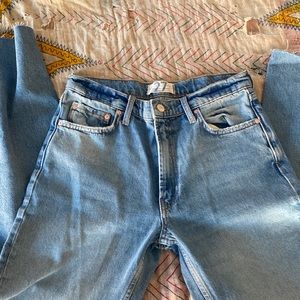 Size 27 brand new Free People vintage indigo jeans